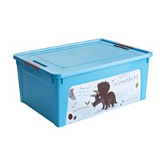 Контейнер Алеана Smart Box Динозавр 170136 с декором 7,9 л бирюзовый - фото