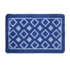 Килимок у ванну Dariana Лапки/Плитка 40*60 см синій - фото