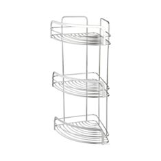 Полка для ванны угловая Vanstore 09750 HC 3-ярусная - фото