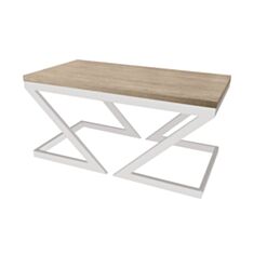 Столик журнальний Метал-Дизайн Зетт 110*60 см вествуд/білий - фото