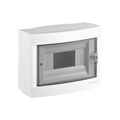 Щиток Panasonic 8 модулей накладной без галогенов с прозрачной дверцей - фото