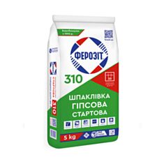 Шпаклівка стартова Ферозіт 310 гіпсова 5 кг - фото
