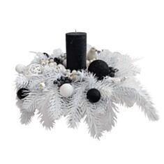 Подсвечник со свечой Элегант - фото