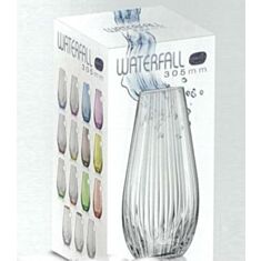 Ваза Bohemia Waterfall Clear 82237 30,5 см - фото