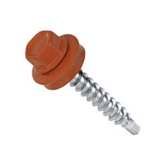 Саморез кровельный Wkret-Met RAL8004 4,8*35 мм кирпичный - фото