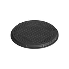 Люк каналізаційний Spark 30297-10 полімерпіщаний 1 т чорний - фото