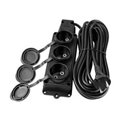 Удлинитель Violux 933052 3 гнезда 5 м без заземления черный - фото