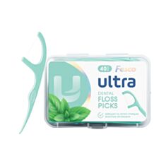 Зубная нить Fesco Ultra Fresh Clean с держателем 40 шт - фото