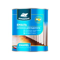 Емаль акрилова Корабельна для радіаторів біла 0,4 л - фото