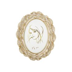 Фоторамка BonaDi Flower 459-091 13*18 см золото с белым - фото