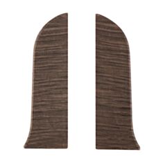 Комплект заглушок для плінтуса ТІС 0051-ПЛГЗК венге класичний 2 шт - фото