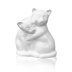 Статуетка котики біла Eterna 2003 17,5*10*21 см - фото