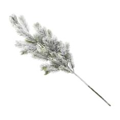 Декоративная новогодняя ветка заснеженная BonaDi 122-100 65 см - фото