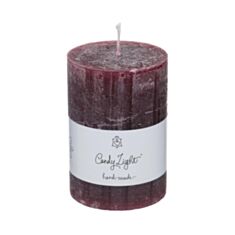 Свеча цилиндр Candy Light С07*10/1-3.1 темно-красная - фото
