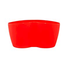 Горщик Алеана Кактусник 113052 на 2 рослини 18*9 см червоний - фото