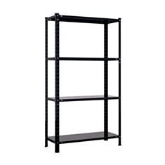 Стелаж металевий КАЗ СПУ-1 4 полиці чорний - фото