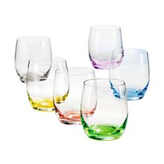 Набір склянок для води Bohemia Rainbow 25180-D4662 300 мл 6 шт - фото
