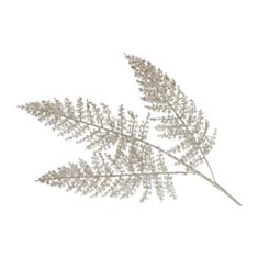 Декоративная новогодняя ветка папоротник Bonadi 807-047 79 см золото - фото