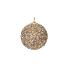 Іграшка на ялинку куля BonaDi 787-473 10 см шампань - фото