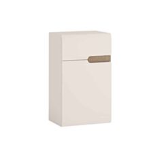 Шкафчик подвесной левый Linate TYP 156 1D1S альпийский белый/трюфель - фото