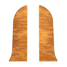 Комплект заглушок для плінтуса ТІС 0008-ПЛГЗК Дуб шервуд 2 шт - фото