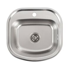 Кухонная мойка Platinum 4947 0,8 мм 49*47*18 см декор - фото