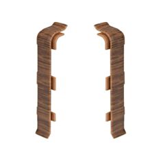 З’єднання для плінтуса Arbiton Indo70 12 дуб темний 2 шт - фото