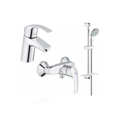 Комплект смесителей Grohe Eurosmart 123244S хром - фото