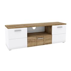 Тумба під телевізор Candy А дуб крафт табако/білий матовий - фото