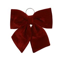 Декор новогодний Бант из бархата BonaDi 821-304 34 см бордовый - фото