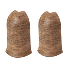Комплект кутів зовнішніх для плінтуса ТІС 0072-ПЛГНК Дуб африканський 2 шт - фото