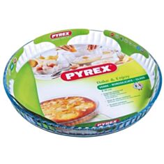 Форма для запікання скляна кругла Pyrex Flan Dish 814B000 30см - фото