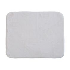 Килимок для ванної з еко-хутра Dariana Moon 50*60 см айворі - фото