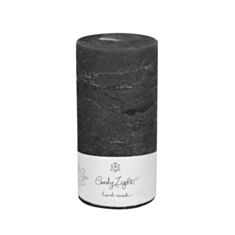 Свеча цилиндр Candy Light С05*10/1-7.6 сине-серая - фото