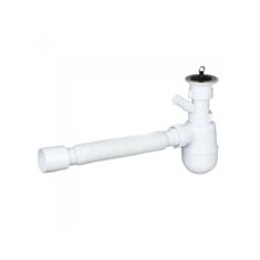 Сифон для кухонної мийки SoloPlast “Кухня-Еліт” К-1110 з відведенням для побутової техніки - фото