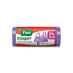 Пакети для сміття Fino Стандарт з ручками 20 л 30 шт - фото