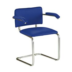 Крісло для відвідувачів Nowy Styl Sylwia ARM синє - фото