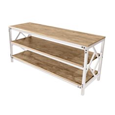 Тумба під телевізор Метал-Дизайн Ромбо дуб античний/білий - фото