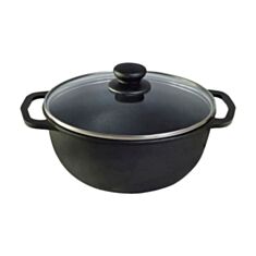 Казан чугунный Maysternya Т401С3 скляной крышкой 2 л - фото