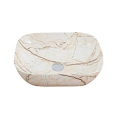 Умивальник Cabo Calypso Marble Beige Gloss 45,5*32,5*13,5 см - фото