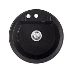 Кухонна мийка Ferro Mezzo II DRGM1/51HA графіт глянцевий - фото