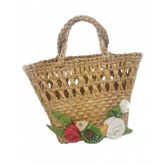 Корзина декорирована цветами и воробышком Koza Dereza 2025028002 - фото