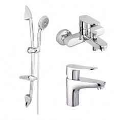 Комплект смесителей Rubineta Static 625003 хром - фото