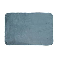 Килимок для ванної з еко-хутра Dariana Moon 60*90 см графітовий - фото