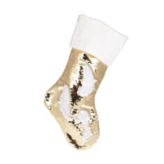 Новорічний чобіток для подарунків BonaDi 821-010 з паєтками 49 см - фото