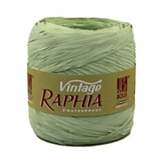 Стрічка рафія President Decor Вінтаж LR302 5 мм зелена - фото