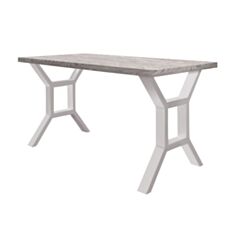 Стіл обідній Метал-Дизайн Хенк 115*75 см аляска/білий - фото