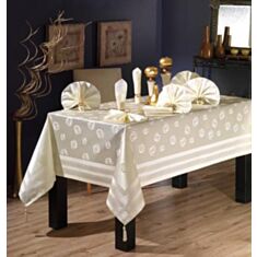 Скатертина Leno Vakko/Fildisi 160*220 - фото