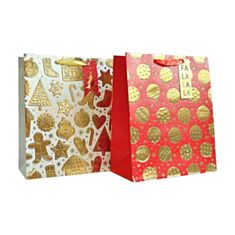 Пакет подарочный Гулливер Золотые игрушки 291987 30,5 см - фото