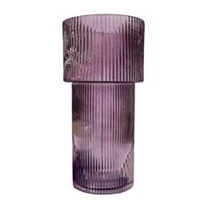 Ваза Olens Тафт 102-939 14,5*30 см фиолетовая - фото